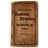 Image 1 : 1886 San Francisco Directory  [145125]
