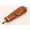 Image 2 : Antique Pistol Bag-Style Powder Flask 1850's  [143917]