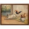 Image 1 : Dog/Chicken Watercolors by F. Mortimer-Lamb   [146422]