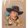 Image 1 : John Wayne Portrait in Chalk, by Converse 1982  [145776]