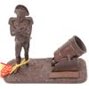 Image 1 : Napoleonic Bronze Match Holder w/Striker  [146029]