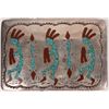 Image 1 : Navajo Sterling Silver Belt Buckle  [145964]