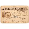 Image 1 : New York & Texas Steamship Company Pass  [134702]