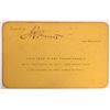 Image 2 : Jacksonville, St. Augustine, and Indian River Railway Pass Signed by Flager  [134490]