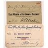 Image 1 : Forth Worth & Rio Grande Railway Annual Passes  [134605]