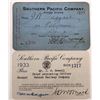 Image 1 : Southern Pacific Company Annual Passes incl. HE Huntington Autograph  [134579]
