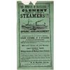 Image 1 : Clement Steamboat Co. Steamers Broadside  [134564]