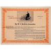 Image 1 : WE Hendricks Corporation Stock Certificate (Early Bicycle)  [134635]