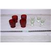 Image 1 : Villeroy & Boch Ruby Glasses + 4 glass shotglasses?