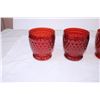 Image 5 : Villeroy & Boch Ruby Glasses + 4 glass shotglasses?
