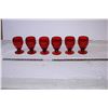 Image 1 : Vintage Ruby Red Glasses (6)