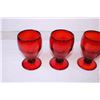 Image 2 : Vintage Ruby Red Glasses (6)