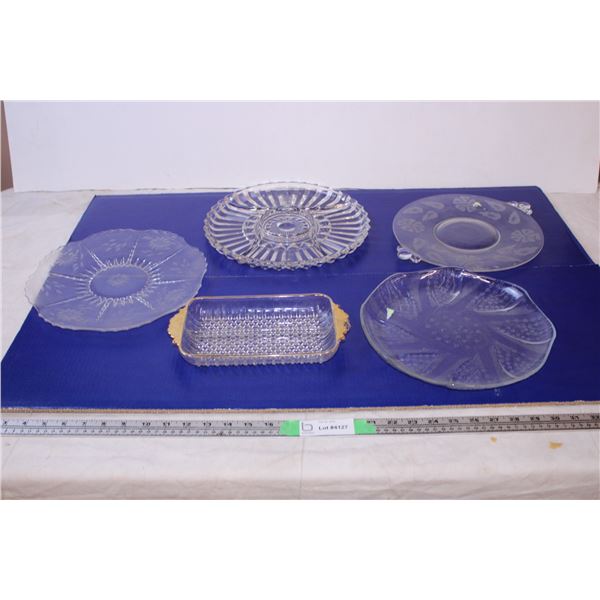 Glass Serving Plates