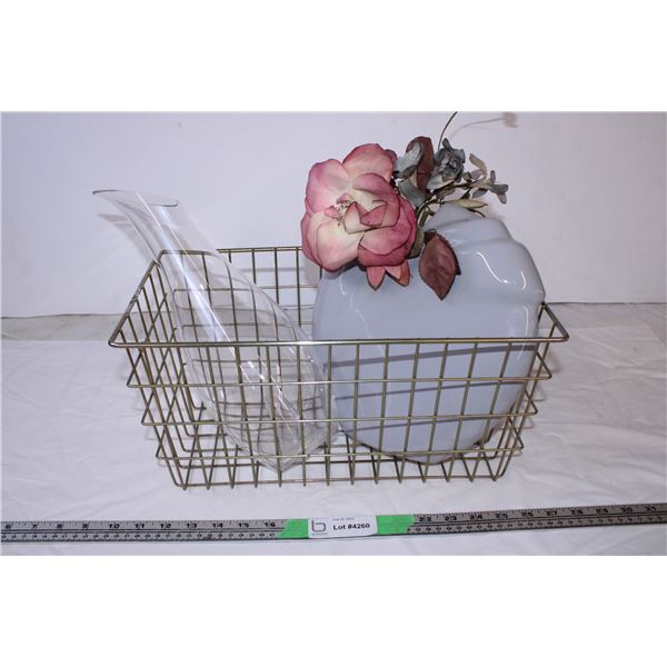 Home Decor Vase,Metal Basket