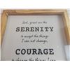 Image 2 : Wooden frame with motivation text inside