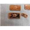 Image 4 : Variety of Small 1g .999 copper bullions + 5g + 10g .999 copper