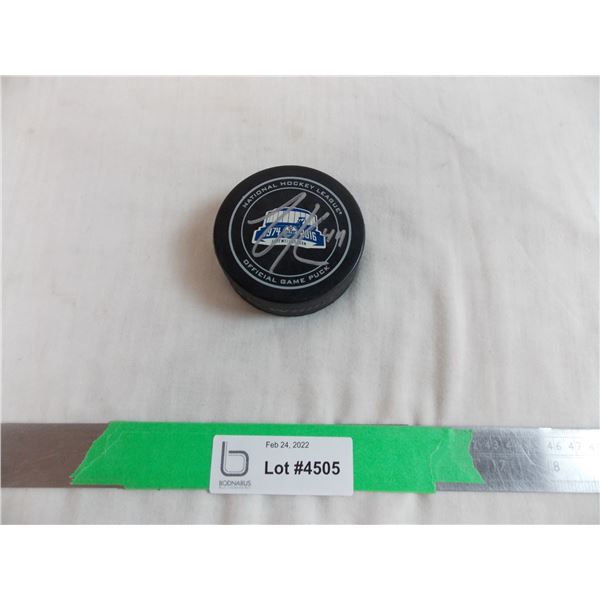 Zack Kassian Oilers signed puck