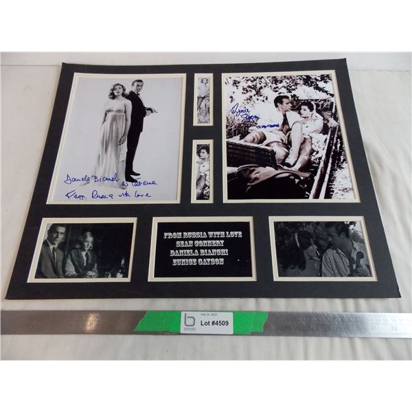 James Bond Collage fascimile signatures - no frame