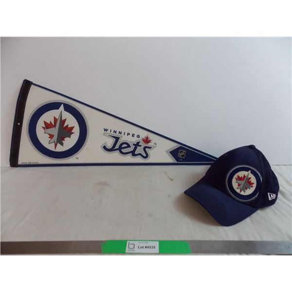 Winnipeg Jets Pennant + Hat