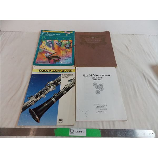 Assorted musical instrument books