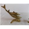 Image 2 : (2) Brass Dolphin Ornaments