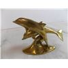 Image 3 : (2) Brass Dolphin Ornaments