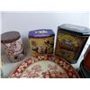 Image 4 : (14) toffee, biscuit, candy tins from England