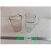 Image 1 : 2 clear glass water pitchers