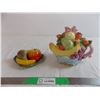 Image 1 : Fruit ceramics - teapot and ornament