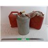 Image 1 : (3) gas cans - one metal