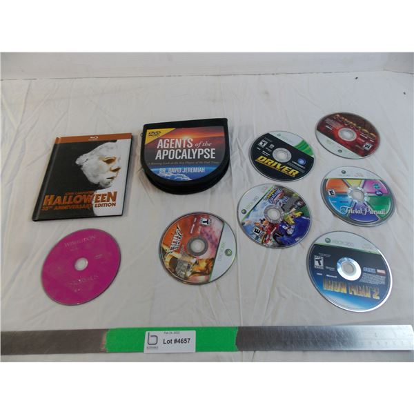 Various Dvds, Blu-rays and xbox games