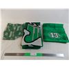 Image 1 : (2) Saskatchewan Rough Riders flags + bandana