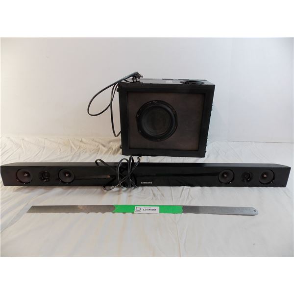 Samsung Subwoofer and Sound Bar - untested