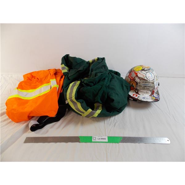 Construction vest, gear and helmet