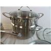 Image 4 : Catcora stainless steel cooking pots with lids (one lid missing, two extra lids)