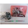 Image 1 : *Christmas tree lights and decorations + container with lid