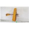 Image 2 : Folk art Tin airplane - 13" long