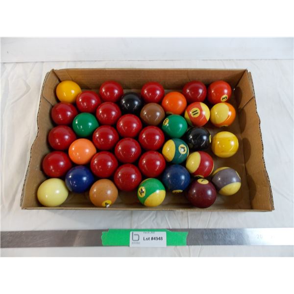 Billiard balls - variety