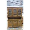 Image 1 : *wooden china cabinet with glass inserts - 2pc - 58W, 17D, 77H
