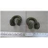 Image 2 : *2X THE BID PRICE - Green Shackle/Clevis - military grade?