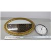 Image 1 : *mirror - 27.5" long + clock