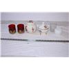 Decorative Vases with lids,Candle Holders Misc
