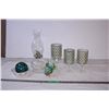 Image 1 : Glass Lamp,Candle Holders,Misc Items