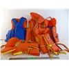 (5) life jackets - kids/youth sizes