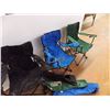 Image 2 : (3) camp chairs with bags