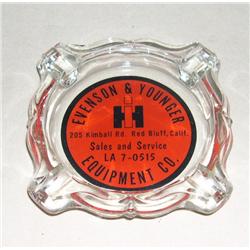 IH Glass Ashtray from Red Bluff, CA