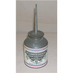 White IH McCormick Deering Oil Can from Wellington, KS