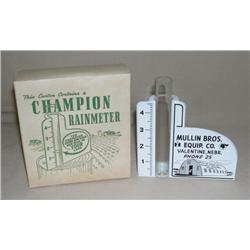 IH & Pontiac Raingauge from Valentine, Nebraska in Original Box