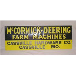IH McCormick-Deering Farm Machines Sign from Cassville, MO