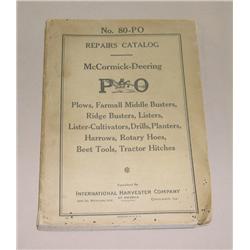 IH McCormick-Deering P&O Plow Repairs Catalog